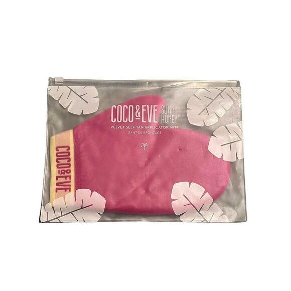 Coco And Eve Application Mitt Self Tanning Sunny Honey Pink Glove Velvet Soft - Picture 3 of 7